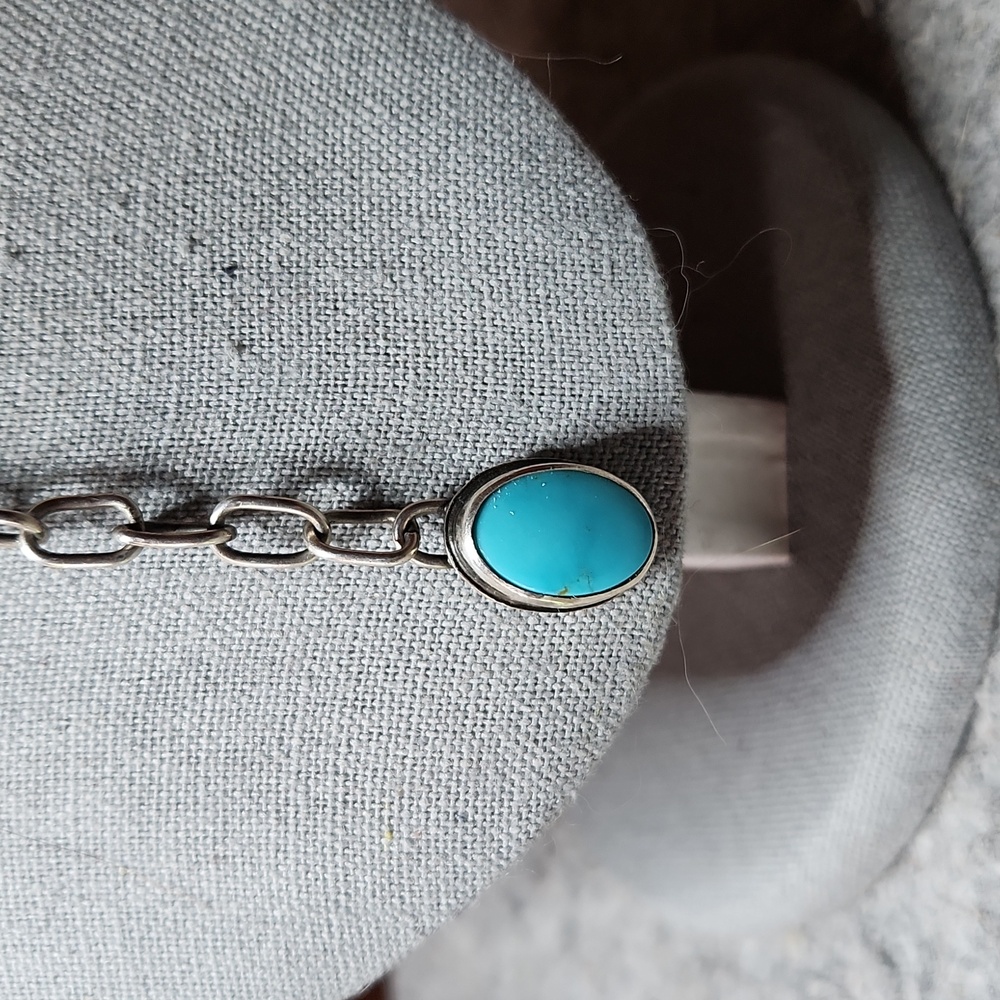 Turquoise lariat necklace